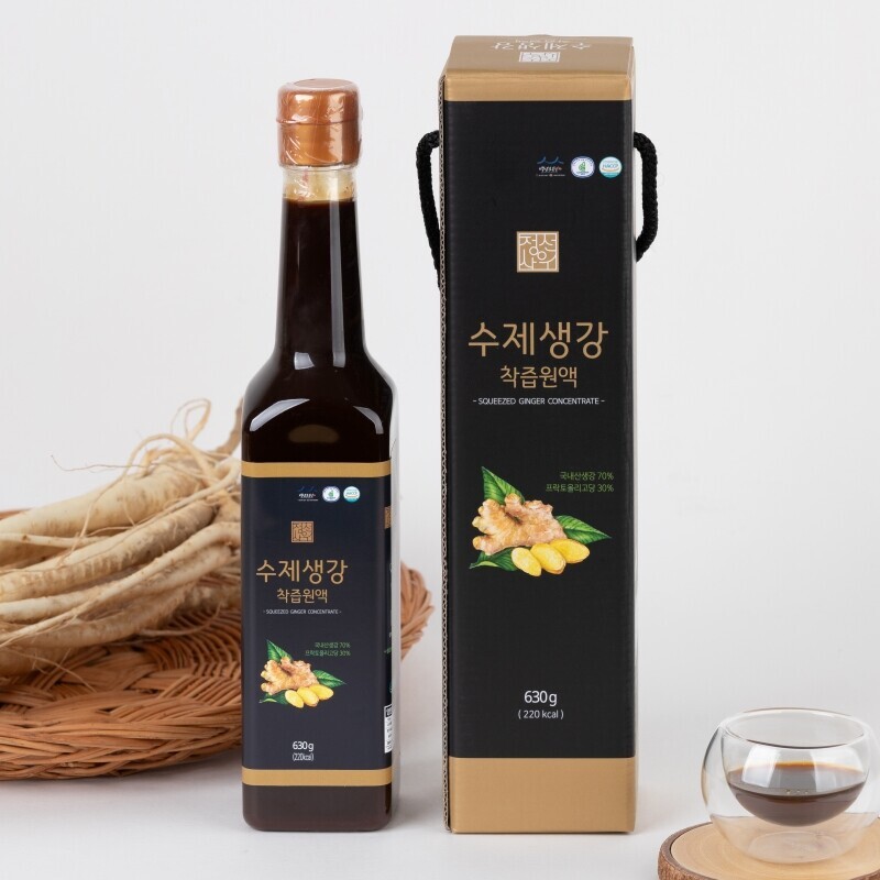 정선아라리한과농원,정선사위 국산 수제생강청 착즙원액 630g 농축진액 감기기침에좋은차