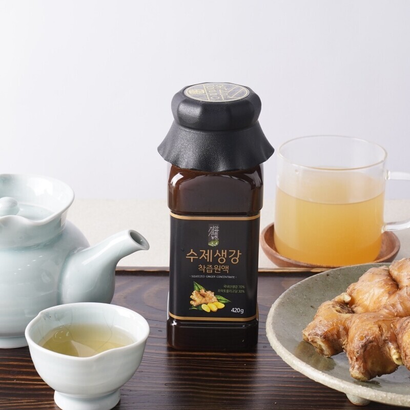 정선아라리한과농원,정선사위 국산 수제생강청 착즙원액 420g 농축진액 감기기침에좋은차
